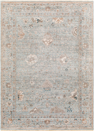 Carlisle CSI-2310 8'10" x 12'6" Machine Woven Rug CSI2310-810126  Seafoam, Pale Blue, Dusty Sage, Dusty Pink, Ivory, Medium Brown Surya