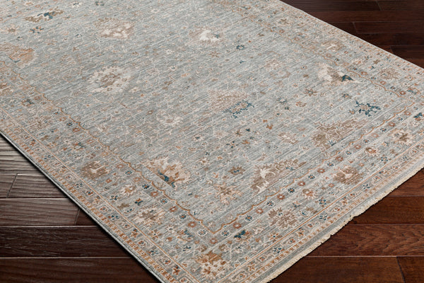 Carlisle CSI-2310 8'10" x 12'6" Machine Woven Rug CSI2310-810126  Seafoam, Pale Blue, Dusty Sage, Dusty Pink, Ivory, Medium Brown Surya