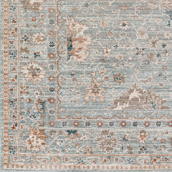 Carlisle CSI-2310 8'10" x 12'6" Machine Woven Rug CSI2310-810126  Seafoam, Pale Blue, Dusty Sage, Dusty Pink, Ivory, Medium Brown Surya