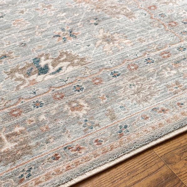 Carlisle CSI-2310 8'10" x 12'6" Machine Woven Rug CSI2310-810126  Seafoam, Pale Blue, Dusty Sage, Dusty Pink, Ivory, Medium Brown Surya