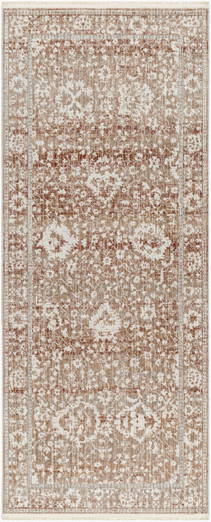 Livabliss Carlisle Traditional Pattern Runner Rug Machine Woven Polyester for Hallways and Entryways Dusty Pink, Ivo 2'11" x 10' CSI2311-21110