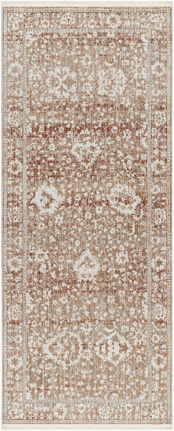 Livabliss Carlisle Traditional Pattern Runner Rug Machine Woven Polyester for Hallways and Entryways Dusty Pink, Ivo 2'11" x 10' CSI2311-21110