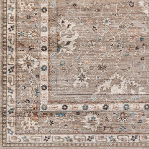 Carlisle CSI-2312 8'10" x 12'6" Machine Woven Rug CSI2312-810126  Sage, Ivory, Pale Blue, Charcoal, Brown Surya