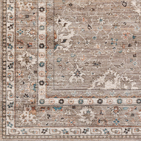 Carlisle CSI-2312 8'10" x 12'6" Machine Woven Rug CSI2312-810126  Sage, Ivory, Pale Blue, Charcoal, Brown Surya