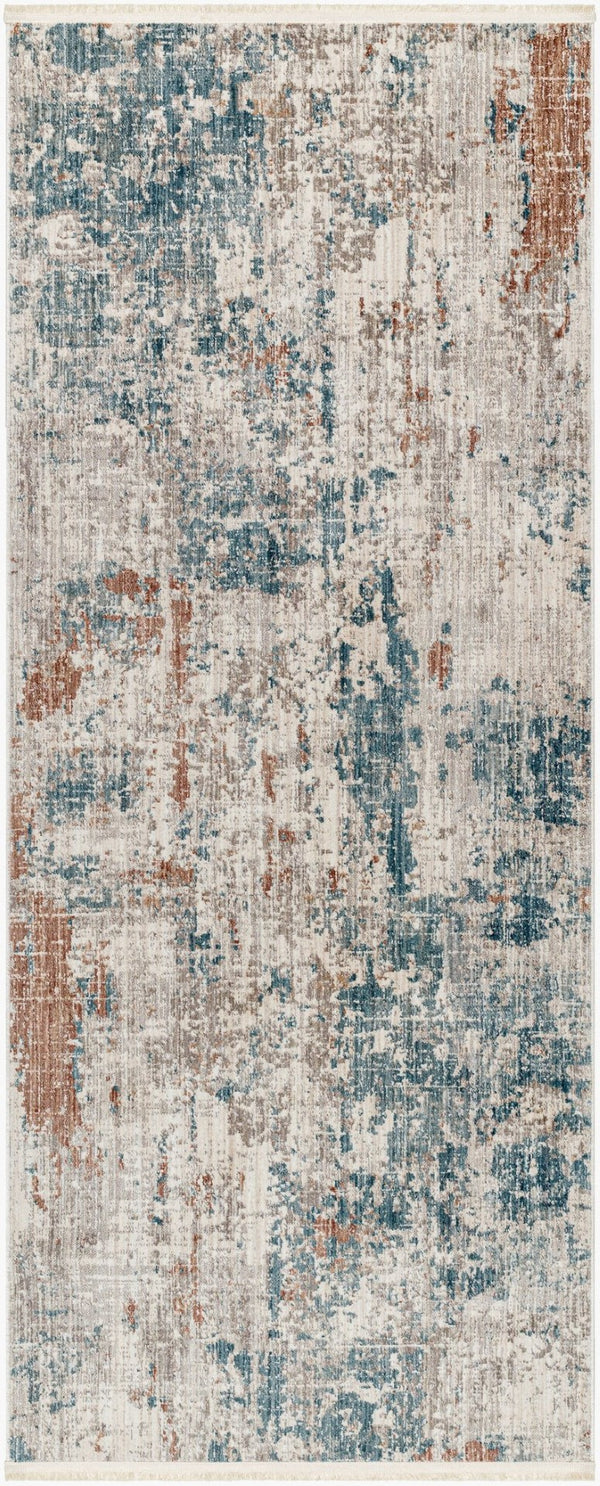Livabliss Carlisle Machine Woven Polyester Runner Rug for Hallways and Entryways with Medium Pile Pale Blue, Dust 2'11" x 7'3" CSI2313-21173