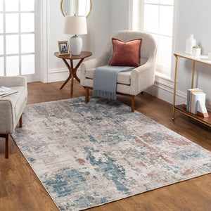 Livabliss Carlisle Machine Woven Polyester Runner Rug for Hallways and Entryways with Medium Pile Pale Blue, Dust 7'10" x 7'10" CSI2313-710RD
