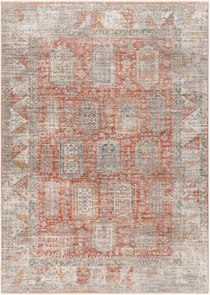 Livabliss Carlisle Traditional Fringe Runner Rug Polyester Pile Turkish Craft for Hallways Burnt Orange, W 2'11" x 10' CSI2314-21110