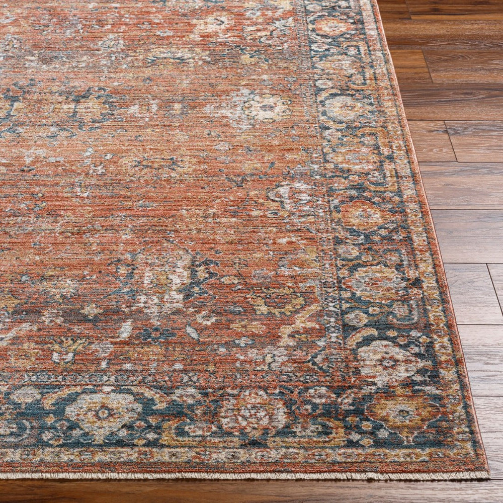 Livabliss Carlisle Traditional Fringe Runner Rug Machine Woven Polyester for Hallway Entryway Burnt Orange, D 2'11" x 10' CSI2315-21110