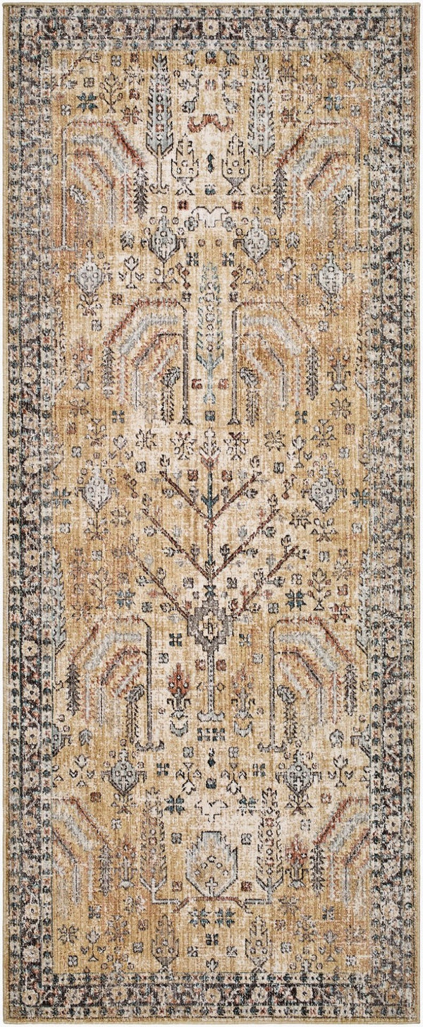 Livabliss Carlisle Traditional Fringe Runner Rug Polyester Woven Hallway Entryway Floor Accent Olive, Medium G 2'11" x 7'10" CSI2316-211710