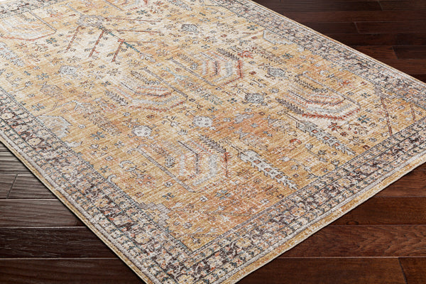 Carlisle CSI-2316 8'10" x 12'6" Machine Woven Rug CSI2316-810126  Olive, Medium Gray, Off-White, Dark Brown, Dark Blue, Sage Surya