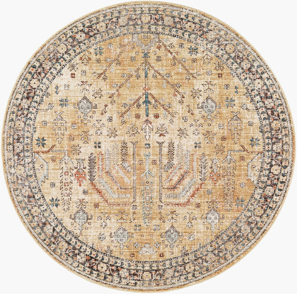 Livabliss Carlisle Traditional Fringe Runner Rug Polyester Woven Hallway Entryway Floor Accent Olive, Medium G 7'10" x 7'10" CSI2316-710RD