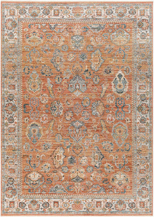 Livabliss Carlisle Traditional Fringe Runner Polyester Rug for Hallways and Entryways Burnt Orange, W 8'10" x 12'6" CSI2317-810126