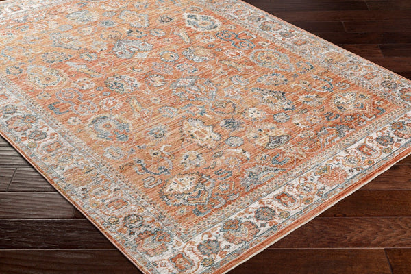 Livabliss Carlisle Traditional Fringe Runner Polyester Rug for Hallways and Entryways Burnt Orange, W 8'10" x 12'6" CSI2317-810126