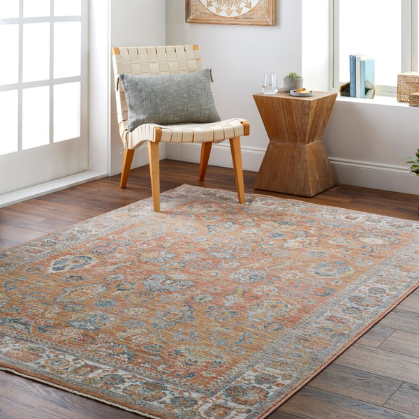Livabliss Carlisle Traditional Fringe Runner Polyester Rug for Hallways and Entryways Burnt Orange, W 8'10" x 12'6" CSI2317-810126