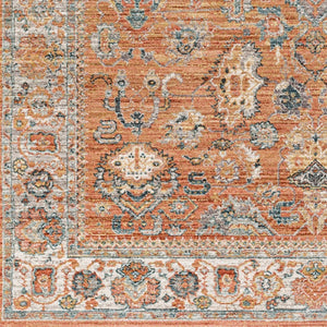 Livabliss Carlisle Traditional Fringe Runner Polyester Rug for Hallways and Entryways Burnt Orange, W 8'10" x 12'6" CSI2317-810126