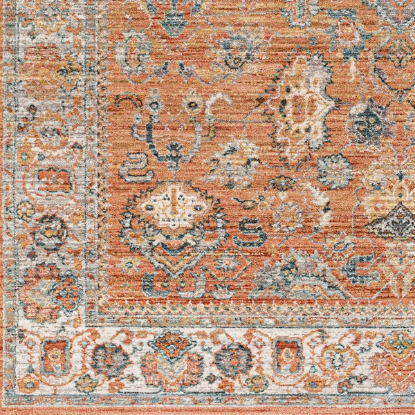 Livabliss Carlisle Traditional Fringe Runner Polyester Rug for Hallways and Entryways Burnt Orange, W 8'10" x 12'6" CSI2317-810126