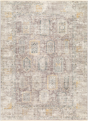 Carlisle CSI-2318 8'10" x 12'6" Machine Woven Rug CSI2318-810126  Medium Gray, Off-White, Dark Brown, Olive, Dark Blue Surya