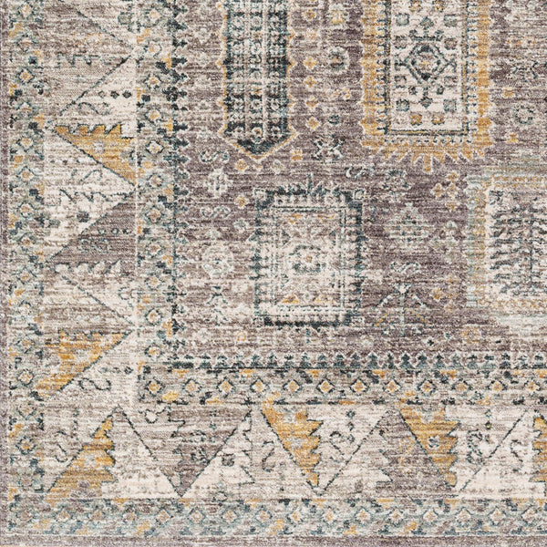 Carlisle CSI-2318 8'10" x 12'6" Machine Woven Rug CSI2318-810126  Medium Gray, Off-White, Dark Brown, Olive, Dark Blue Surya