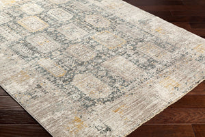 Livabliss Carlisle Traditional Fringe Runner Rug Polyester Hallway Accent with Medium Pile Medium Gray, Wh 8'10" x 12'6" CSI2319-810126