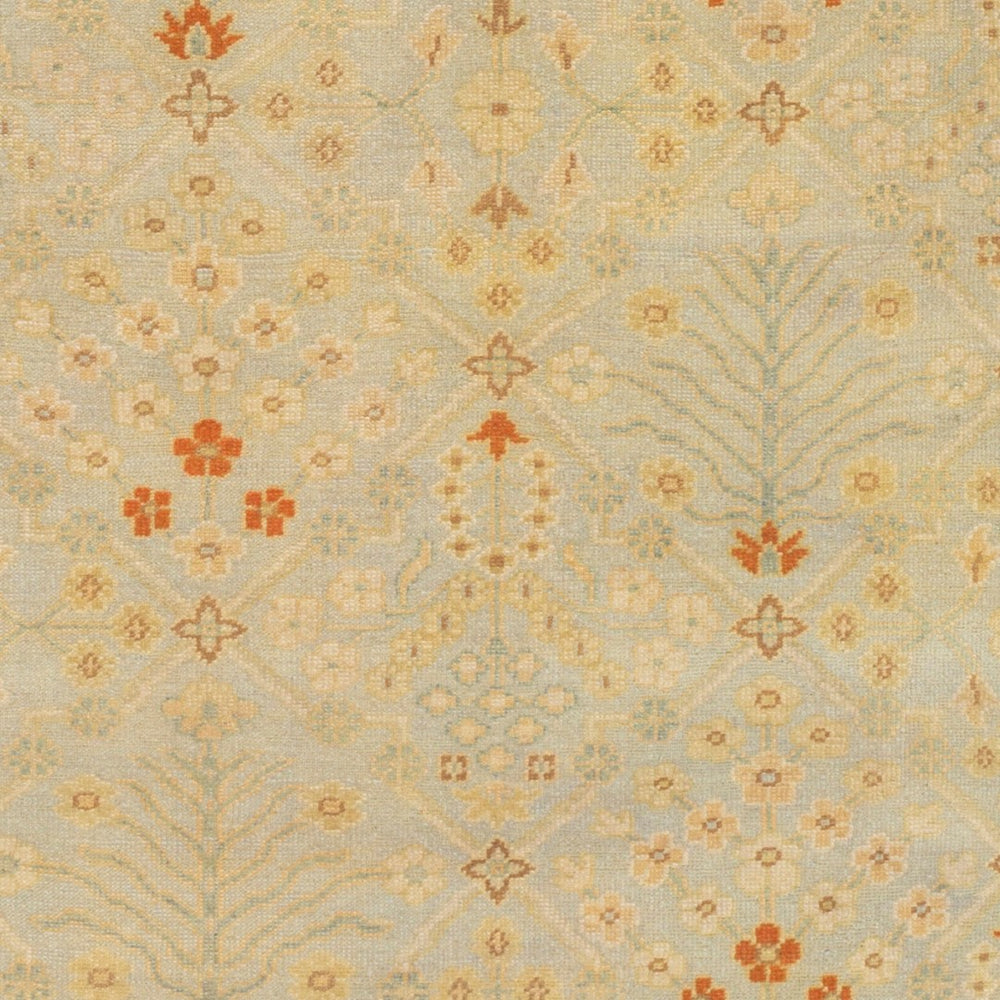 Surya Castle Handmade 2' X 3' Indian Knotted Rug - Elegant Design, Soft Medium Pile, Perfect For Home Decor Taupe Nz Wool Csl6007-69