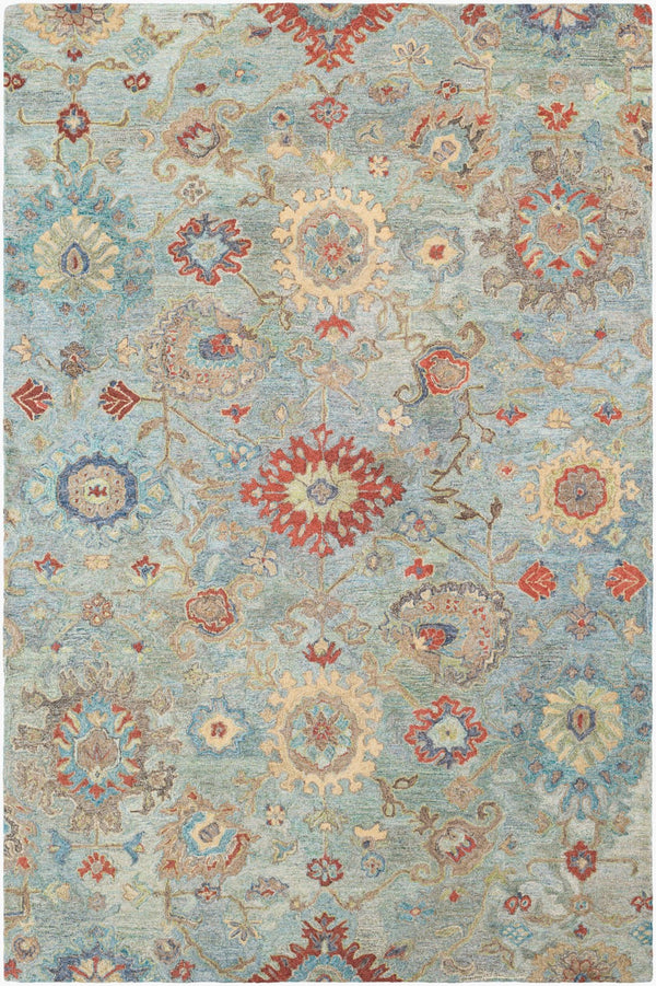 Surya Classic Nouveau 2' X 3' Hand-tufted Wool Rug - Luxurious Medium-pile Area Rug For Traditional Homes Emerald Wool Csn1004-23