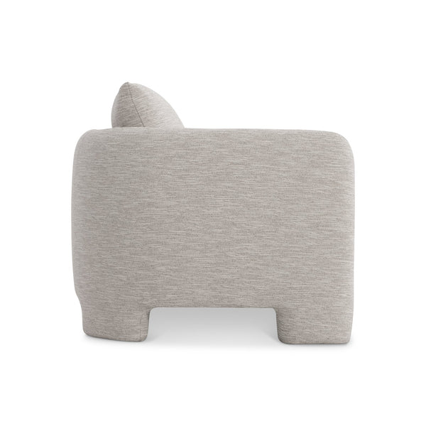 Bernhardt Bernhardt Rowan Sofa With Sculptural Geometric Base, Deep Seats, Knife-Edge Pillows, Custom Fabrics - Made to Order P5307A