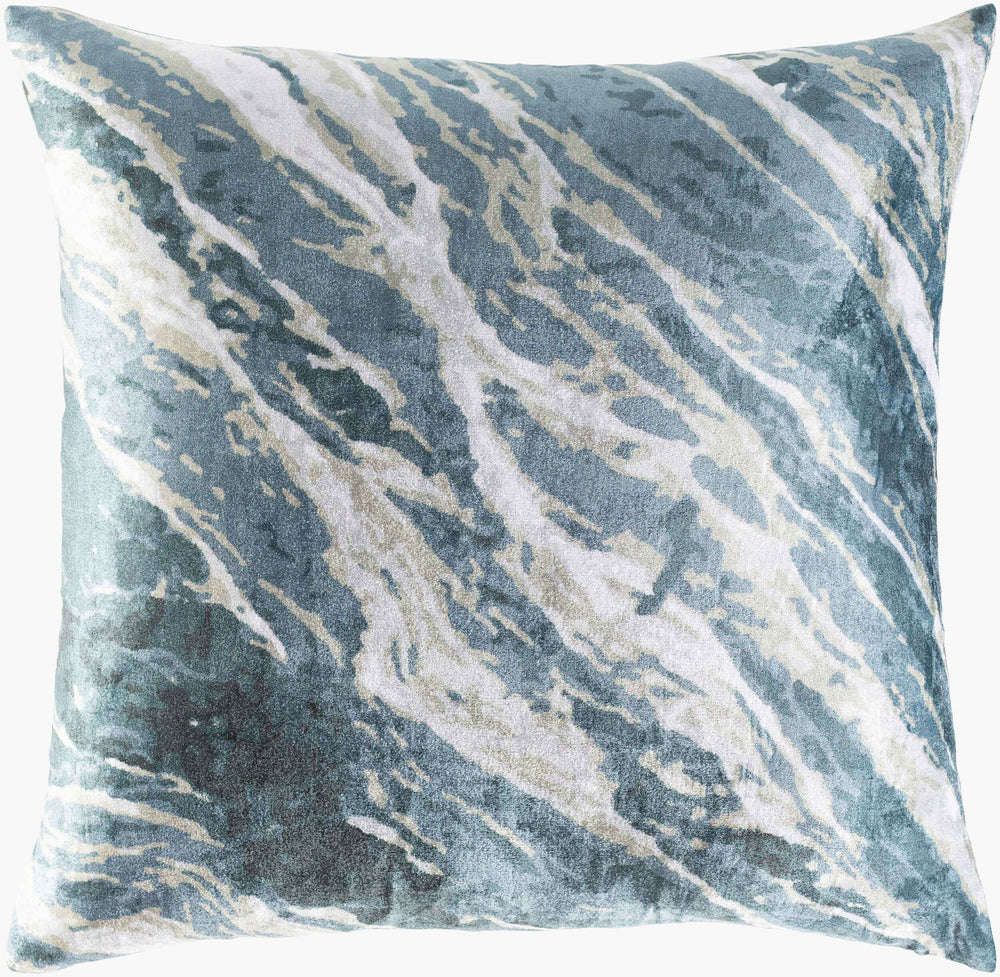 Surya Callisto 18”X18” Elegant Accent Pillow – Plush Polyester Cushion, Machine Washable For Easy Care! Dark Green Polyester,Polyester Cso001-1818d