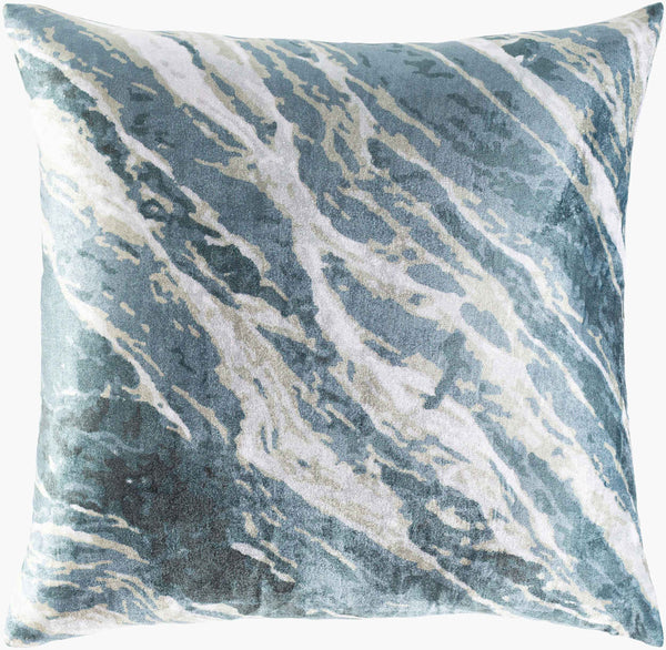 Surya Callisto 18”X18” Elegant Accent Pillow – Plush Polyester Cushion, Machine Washable For Easy Care! Dark Green Polyester,Polyester Cso001-1818d