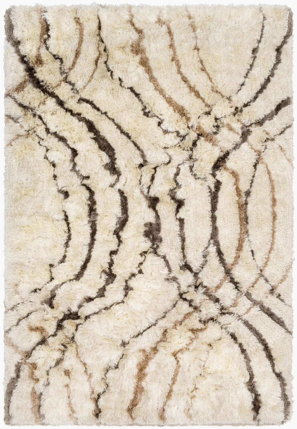 Surya Corsair 2' X 3' Handmade Area Rug – Plush Polyester With Modern Style, Easy To Clean, Versatile Decor Cream Polyester Csr1004-23