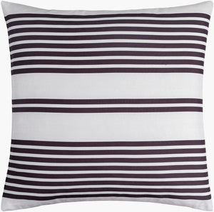 Livabliss Classic Stripe Square Accent Pillow Polyester Indoor Outdoor Sofa Decor CST011-2222D