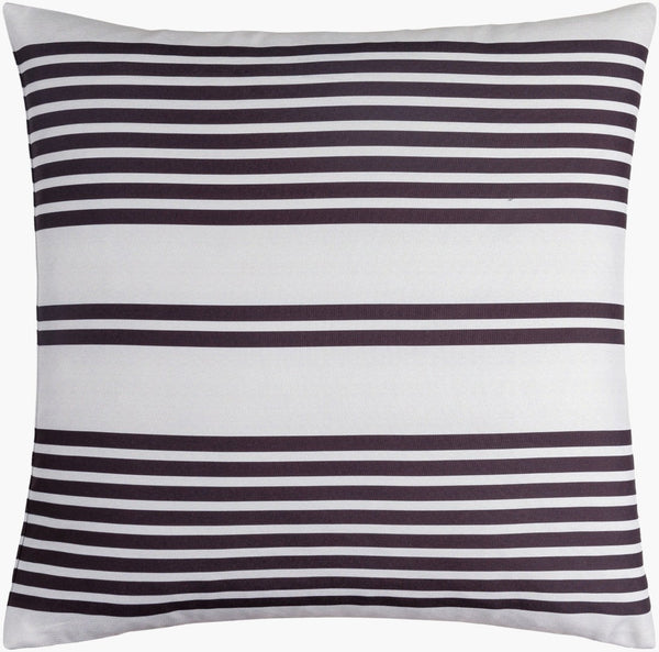 Livabliss Classic Stripe Square Accent Pillow Polyester Indoor Outdoor Sofa Decor CST011-2222D
