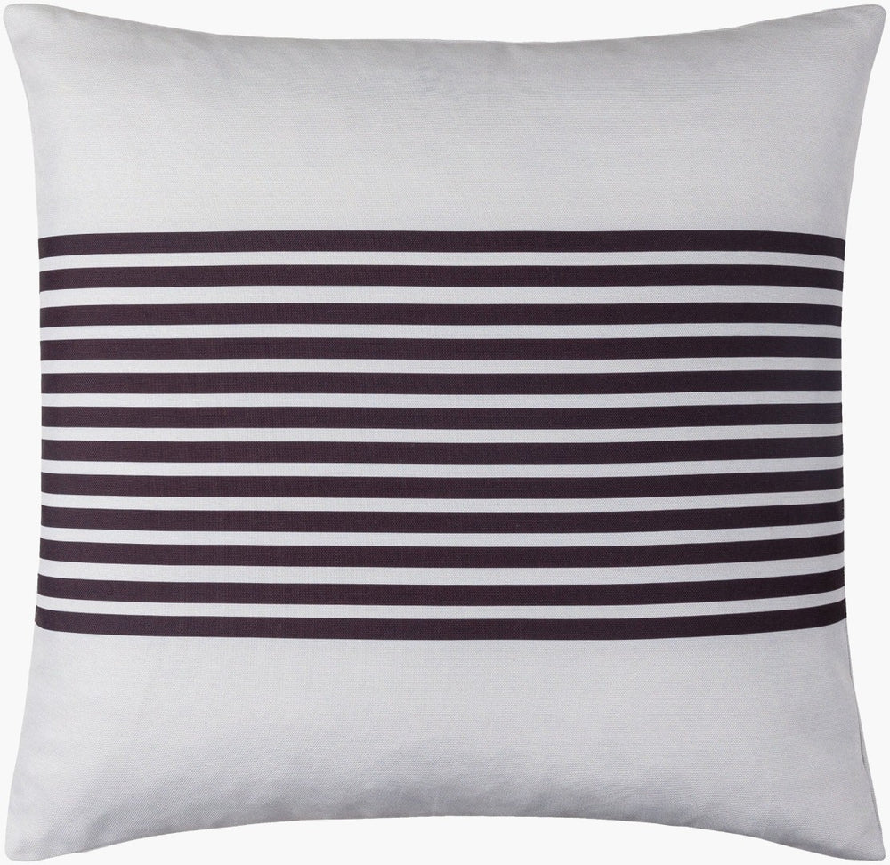 Livabliss Classic Stripe Square Outdoor Accent Pillow Polyester Coastal Modern Decor CST012-2020D