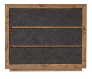 Hooker Furniture Big Sky Bachelor’S Chest With Charcoal Furrowed Bark Drawers, Cedar-Lined, Felt Liner & Built-In Power 6700-90117-80