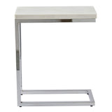 Echo White Marble Top Chairside