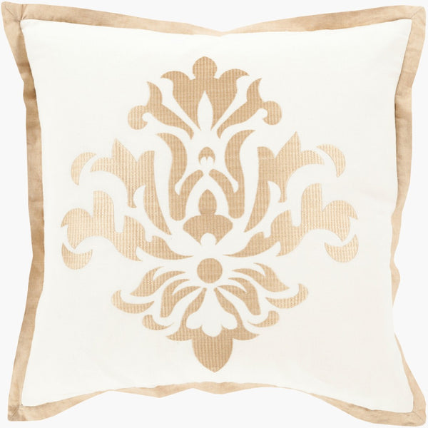 Surya Cosette Pure Linen Accent Pillow Slubbed Weave Cottage Texture for Sofas and Chairs CT002-1818