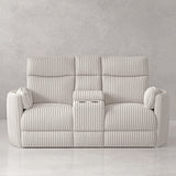 Parker House Radius - Mega Ivory Power Reclining Sofa And Loveseat Off White 100% Polyester (S) Mrad-32p-mgiv