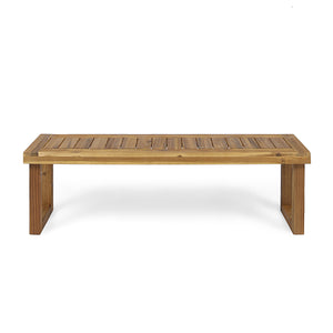 English Elm Christopher Knight Home® - Nestor Bench - Handcrafted Solid Acacia Wood Seating With Rustic Charm For Entryway Or Dining Area 63892.00MP1