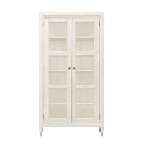 Ashby Place 2-Door Display Cabinet Natural with Reflection Gray Finish P359305 Pulaski Furniture