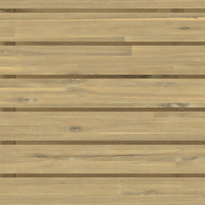 English Elm Bayshore Light Teak Outdoor Coffee Table — Solid Acacia Slatted Top, Weather-Resistant, 43.3" W B136P159365