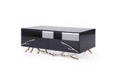 VIG Furniture Modrest Legend Modern Black & Gold Coffee Table VGVCCT8111-BLK