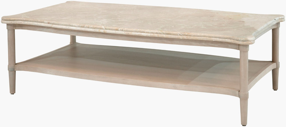 Surya Cathan Wide Artisan Coffee Table with Intricate Detailing for Spacious Living Rooms CTHN002-175630