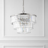 Safavieh Karissa 3 Tier Chandelier Nickel CTL1006B