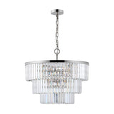 Safavieh Karissa 3 Tier Chandelier Nickel CTL1006B