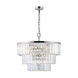 Safavieh Karissa 3 Tier Chandelier Nickel CTL1006B