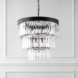 Safavieh Coulette 3 Tier Crystal Chandelier Black CTL1007A