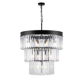 Safavieh Coulette 3 Tier Crystal Chandelier Black CTL1007A