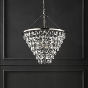 Safavieh Nydia Teardrop Chandelier Nickel CTL1017A