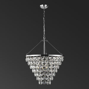 Safavieh Nydia Teardrop Chandelier Nickel CTL1017A