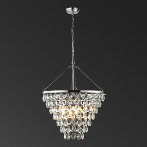 Safavieh Nydia Teardrop Chandelier Nickel CTL1017A
