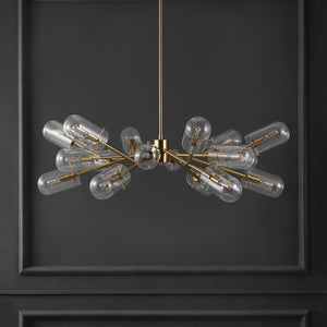 Safavieh Tessalyn Glass And Metal Chandelier Gold / Clear Metal / Glass CTL1046A